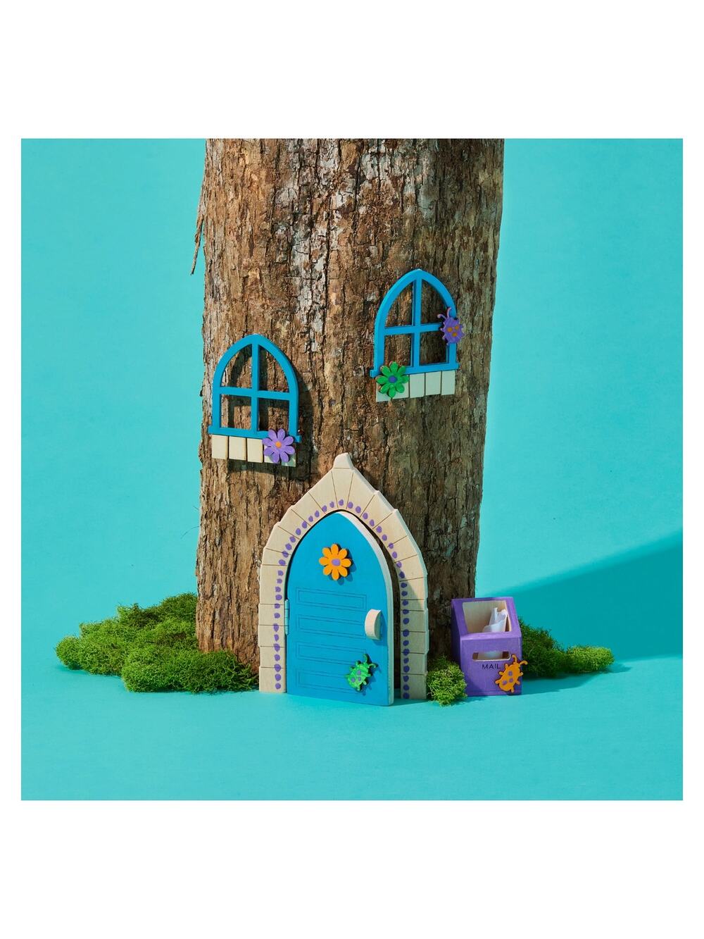 Decorate Your Own Wooden Troll Door Craft Kit Fairy Garden Paint Set Kids